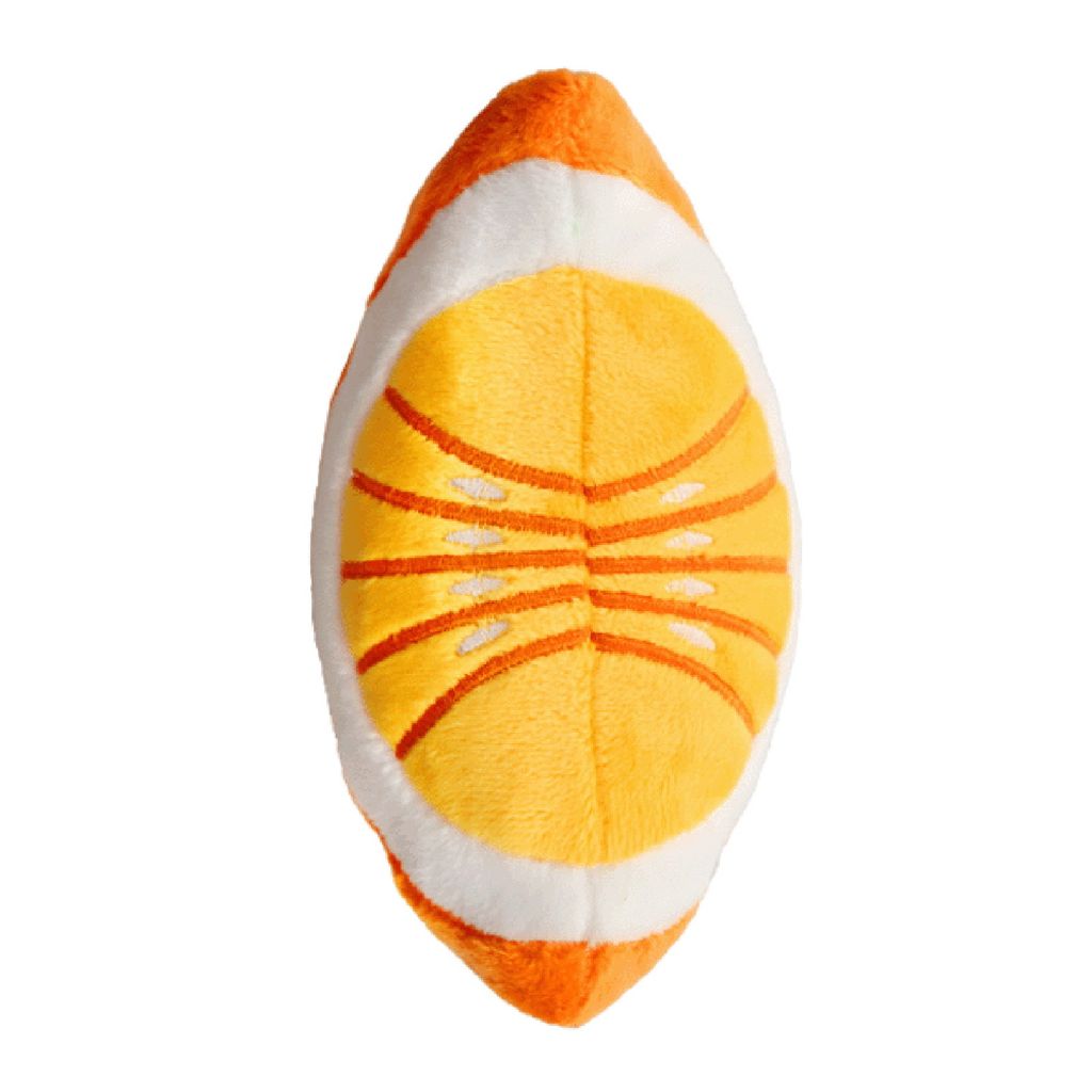Hunde-Schleifspielzeug in Orangenform, eingebaute Stimme, bissfest, weicher Plüsch, lindert Langeweile, Begleiter, Quetschspielzeug, elastisches H...