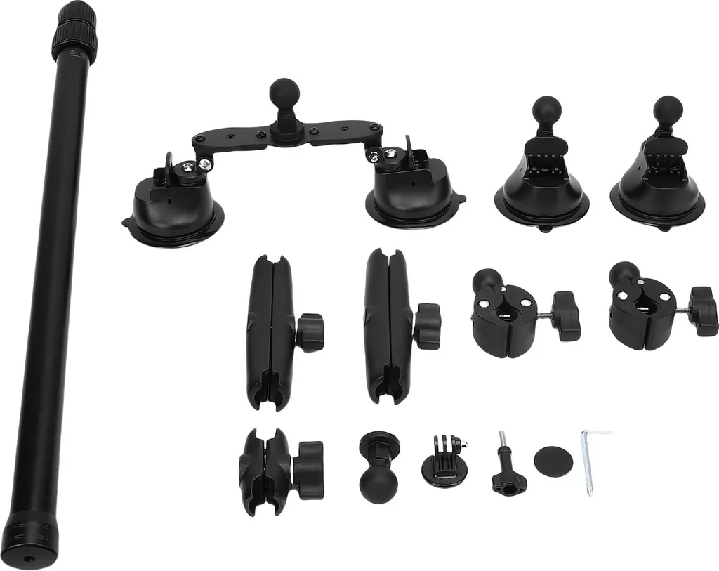 Kit Ventouse Ultra Résistante et Perche Invisible 120cm pour Insta360 - 2
