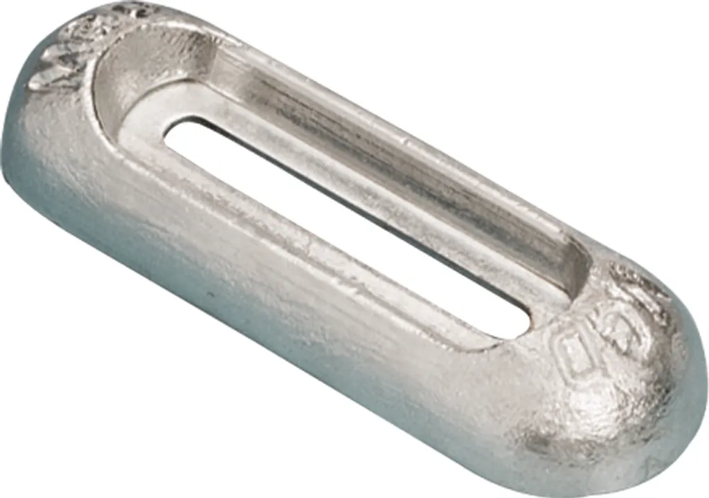 Anode profilée ZD76ME MGDuff en zinc spécial mer pour dérive mobile