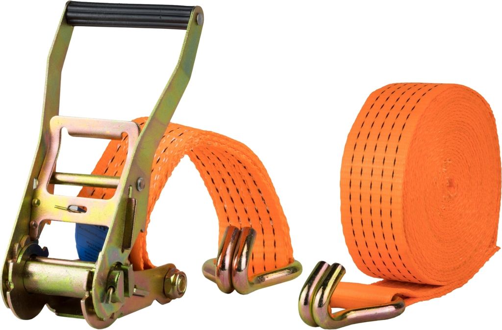 Safetytex 1x Spanngurt 8 Meter 50mm 5000kg 2tlg LKW Anhänger Zurrgurt orange