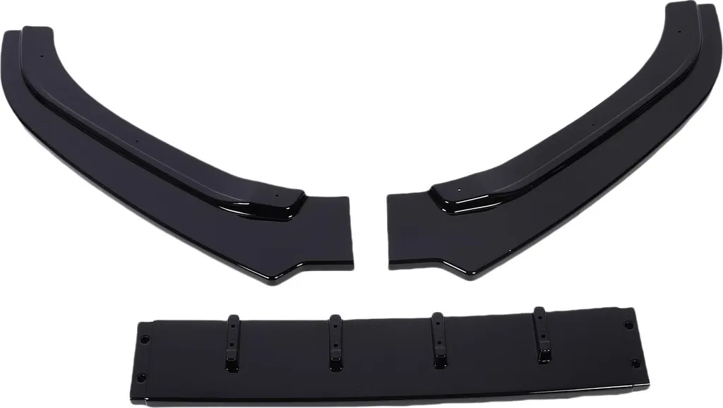 Spoiler de mentonnière avant et kit de carrosserie noir pour 6C 2015-2018