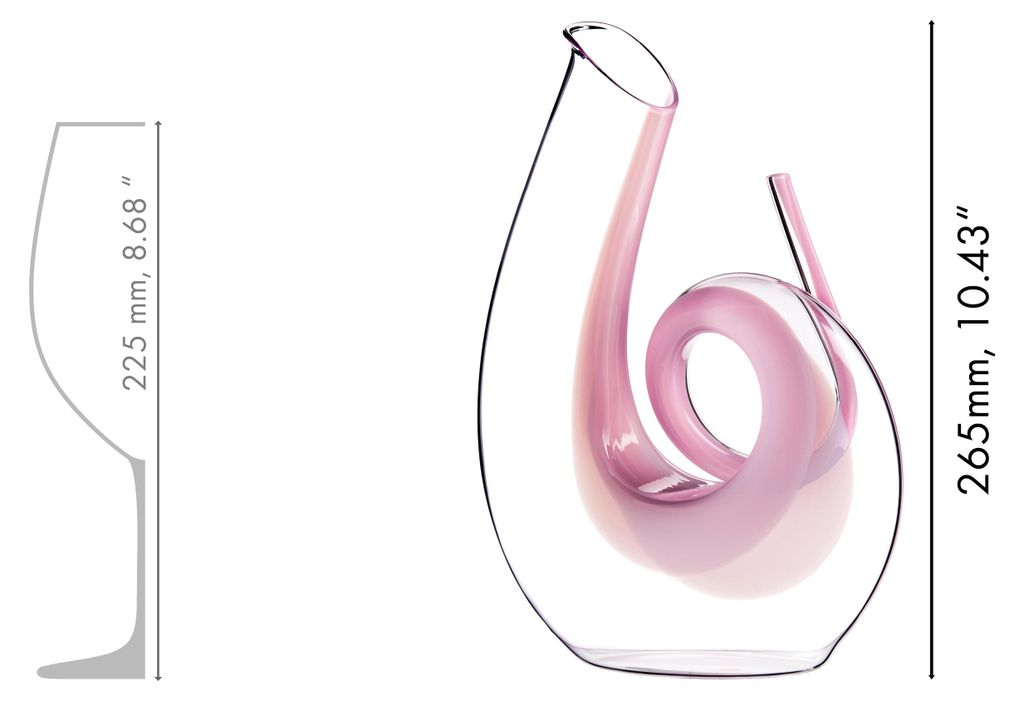 Decantador Riedel Curly - Color rosa Imagen del producto 