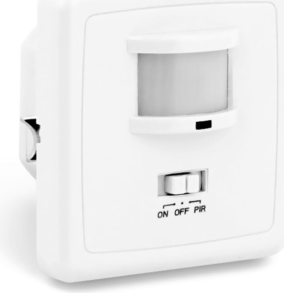 PIR Bewegungsmelder S1 Unterputz Innen, LED geeignet, Wand Montage Dosen 60mm Hohlraumdose 68mm, IR Sensor programmierbar Reichweite 9m/160°