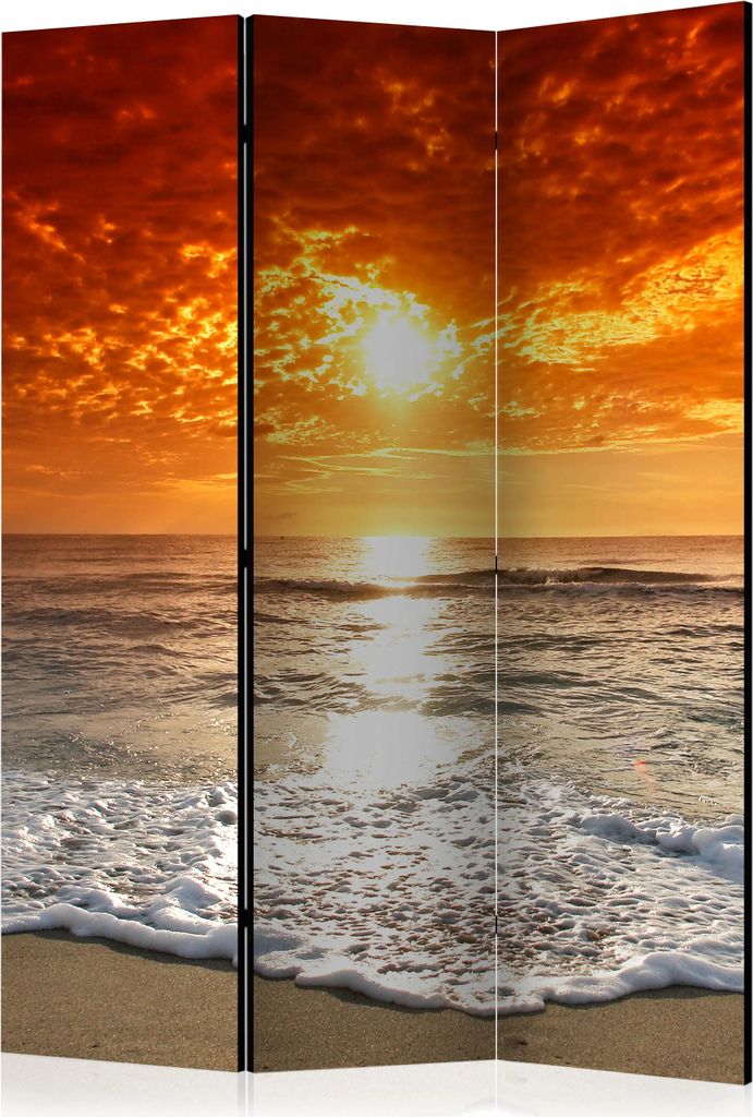 3-teiliger Doppelseitiger Vlies Paravent - Marvelous sunset 135x172 cm Landschaften c-C-0266-z-b
