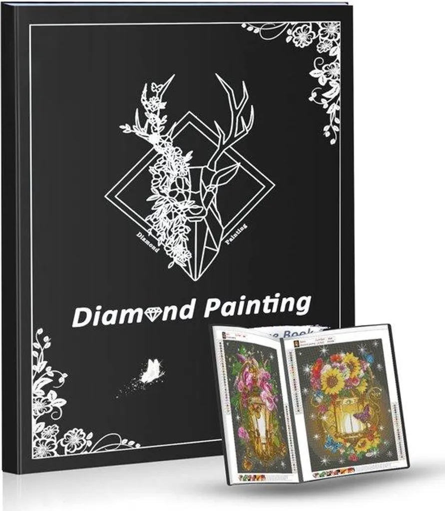 Porte-vues Diamond Painting A2 Noir - Album de Rangement 40x50 cm