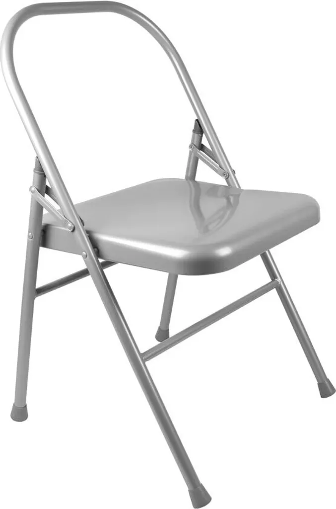 Yoga Mad MQ775 Chaise de Yoga en Acier Argenté Taille Unique Robuste