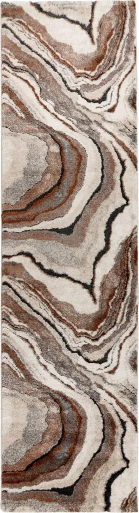 Tapis de course My Bologna 461 Terra - Passage 80 x 300 cm résistant