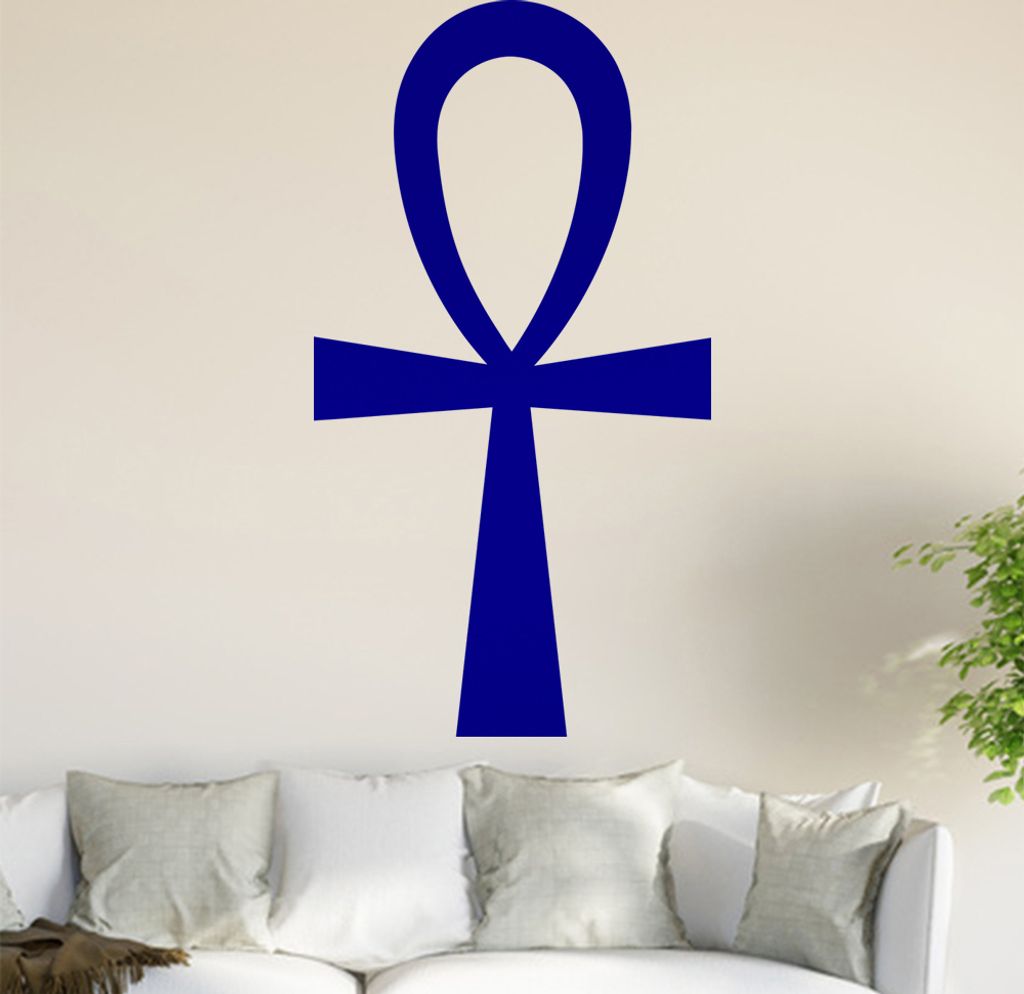 Ankh - Anch Wandtattoo in 6 Größen - Wandaufkleber Wall Sticker - Dekoration, Küche, Wohnzimmer, Schlafzimmer, Badezimmer