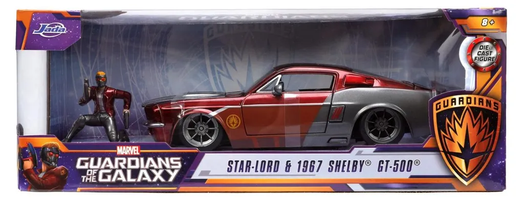 Mustang Shelby GT500 miniature en métal avec figurine Star-Lord
