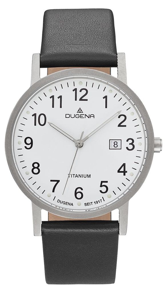 Dugena 4460999 Herren-Armbanduhr, Titan-Gehäuse, Produktbild 
