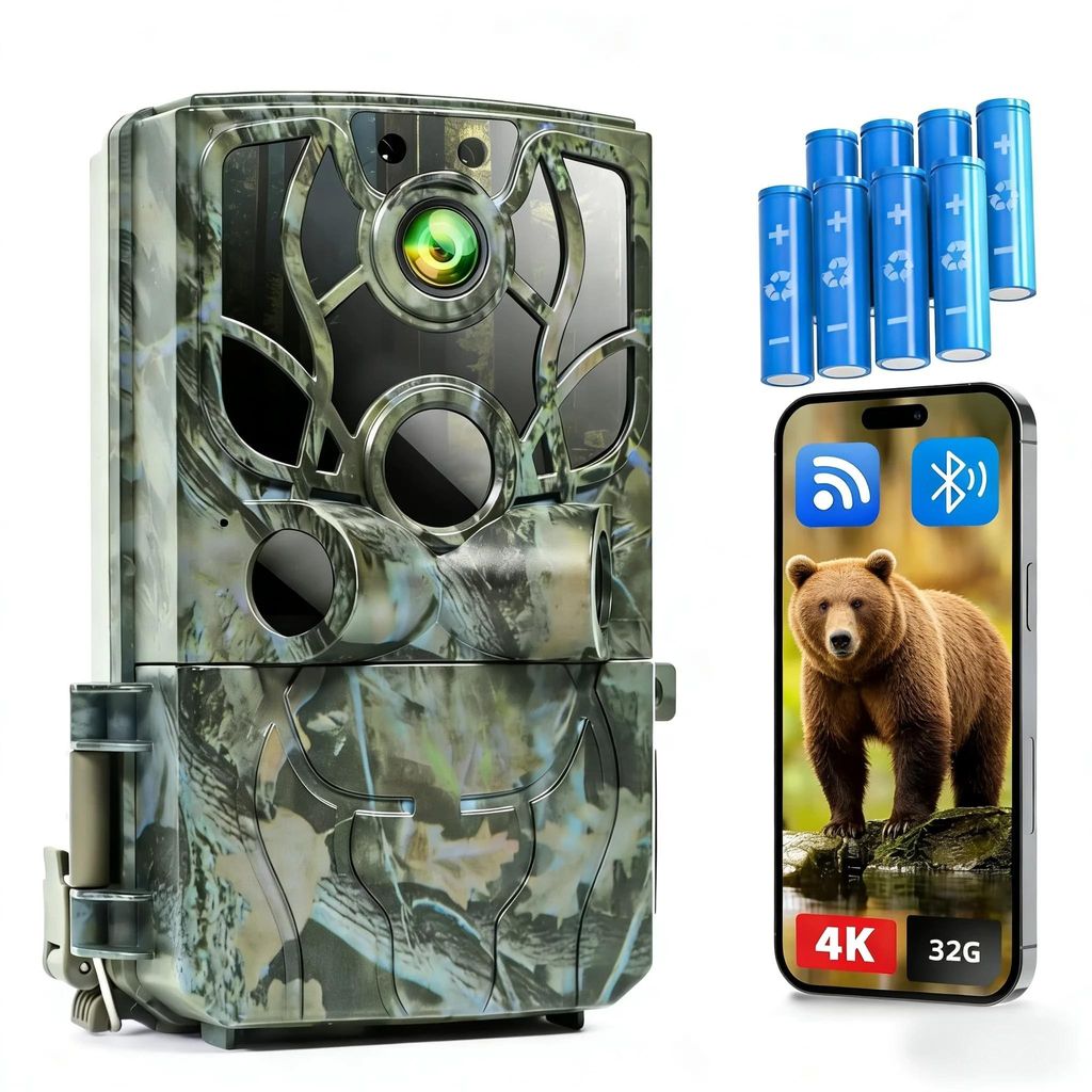 4K 48MP Wildkamera mit Handyübertragung APP wildkamera WLAN Produktbild 