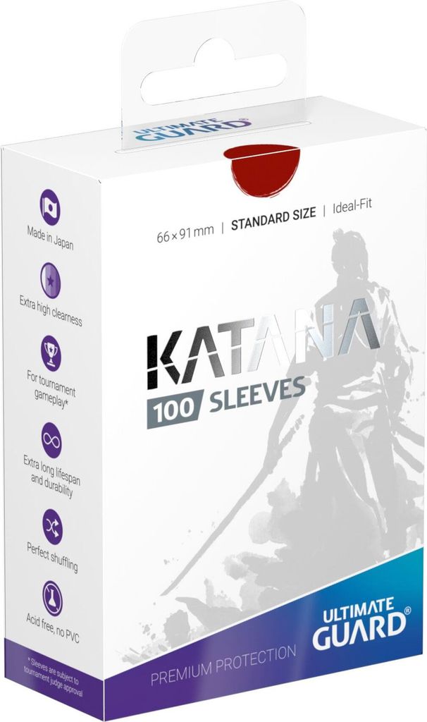 Ultimate Guard Katana Sleeves Standardgröße Rot (100)
