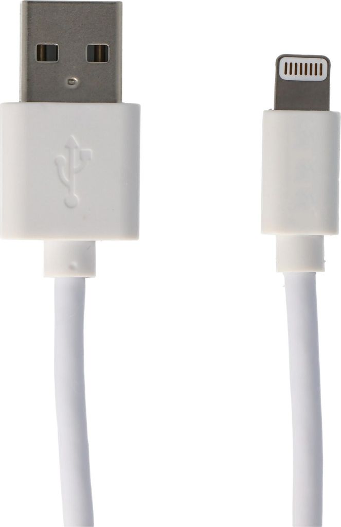 USB Lade- & Synckabel für iPhone, Apple iPod oder iPod mit Lightning Connector, weiß 2 Meter
