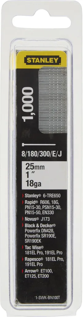 Stanley HTS NAGEL TYP J 25MM / 1"18GA