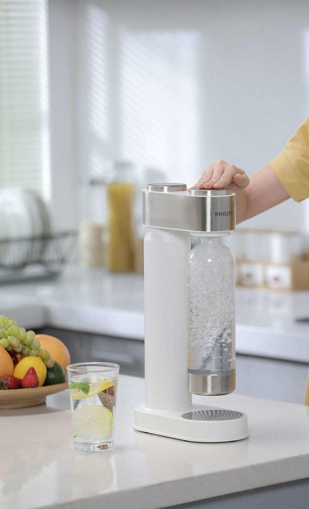 PHILIPS AQUA Soda Maker weiß + 425 g CO² + 1L PET