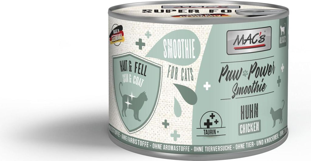 MAC's CAT - Paw Power Smoothie 6x200g | Huhn - Haut & Fell