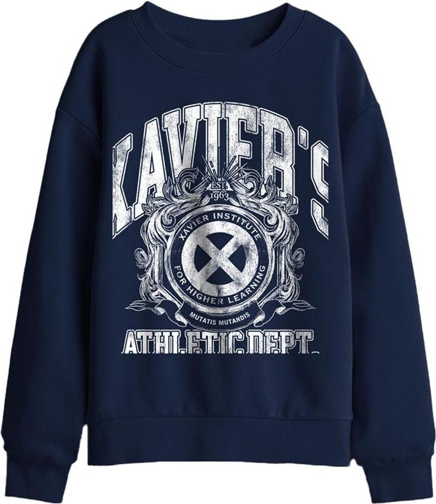 X-Men - "Athletic Dept" Sweatshirt für Kinder TV29938 (116) (Marine)