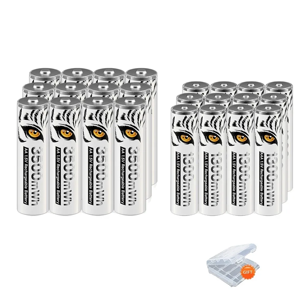 OFFERTA 12X Batterie Ricaricabili AA Litio 1.5V + Caricatore LCD