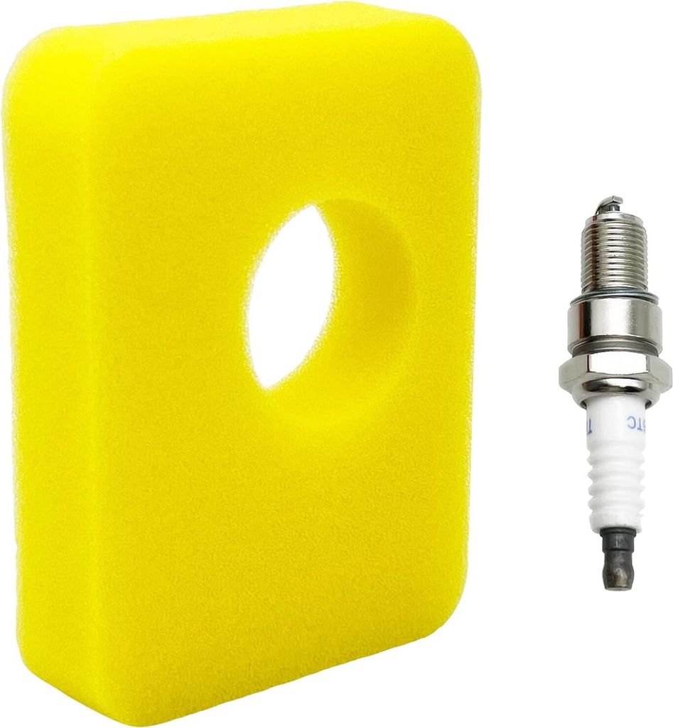 Luftfilter für Rasenmäher Schaumstoff-Luftfilter Ersatzluftfilter 799579 Rasenmäher-Luftfilter und Motorzündkerze