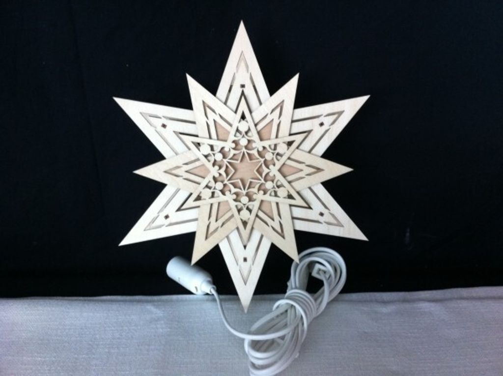 Design & Decor GmbH Fensterbild beleuchtet, Motiv:Stern