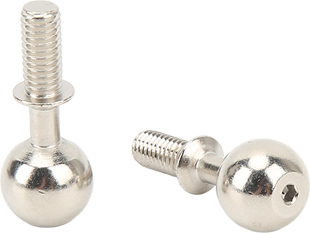 2Pcs RC Pivot Ball Stahl Rost Verschleißfest RC Car Zubehör für 1/7 1/8 RC Cars