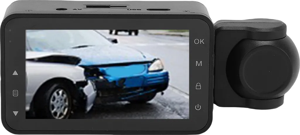 Caméra Dashcam 3 canaux 1080P DVR grand angle 170° avec écran 2,9"