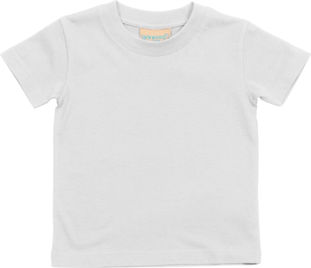 Larkwood Baby T-Shirt mit Rundausschnitt RW789 (12-18 Monate (74-80)) (Weiß)