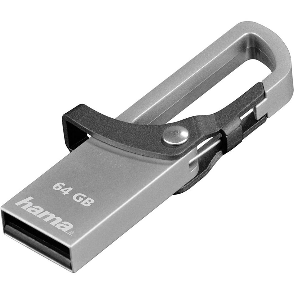 hama USB 2.0 Speicherstick FlashPen "Hook Style" 64 GB Produktbild 