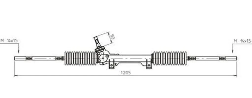 Boîtier de direction GENERAL RICAMBI PE4039 OE 4000C0 pour Peugeot 306
