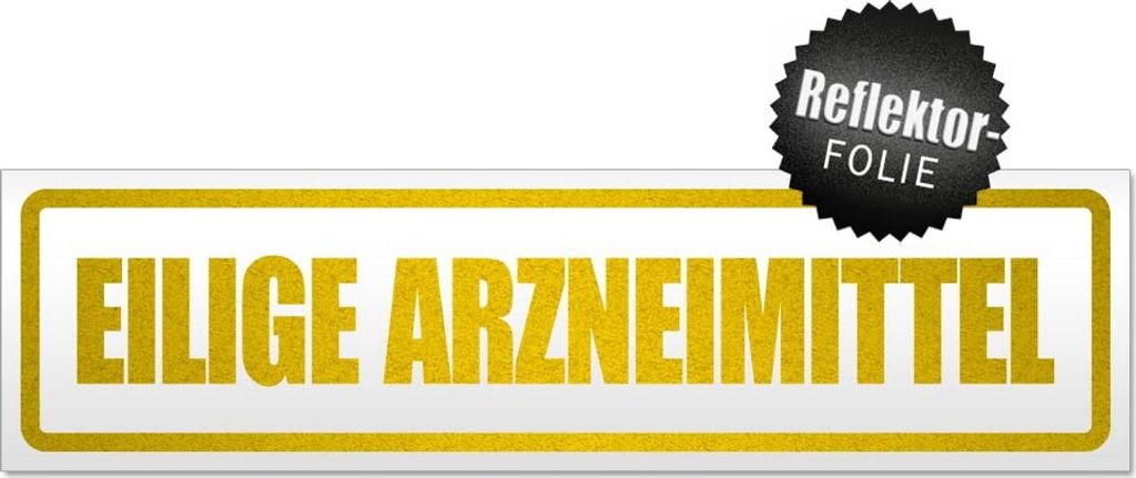 Eilige Arzneimittel Magnetschild Schild magnetisch