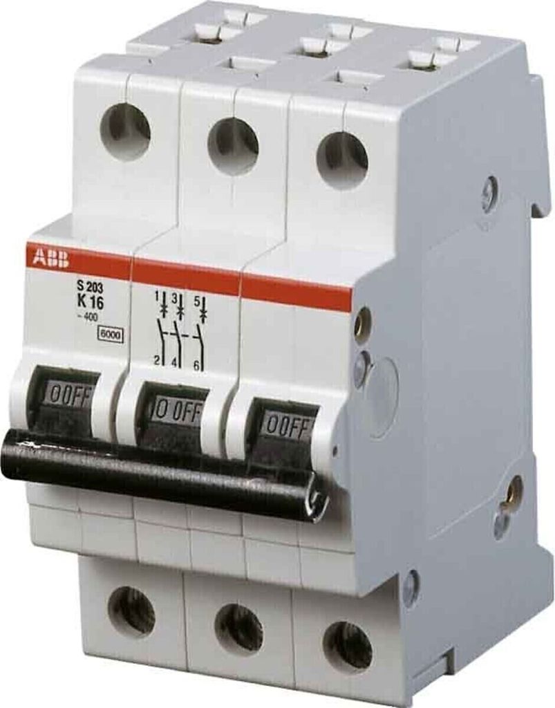 Leitungsschutzschalter K 40A 3p 400V 6kA 3TE AC