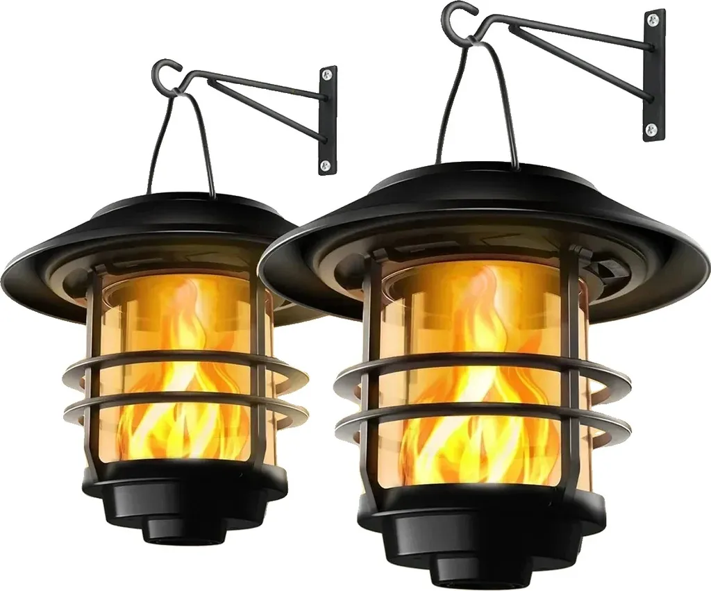 Lanterne Solaire Suspendue LED Design Moderne Étanche pour Déco Jardin