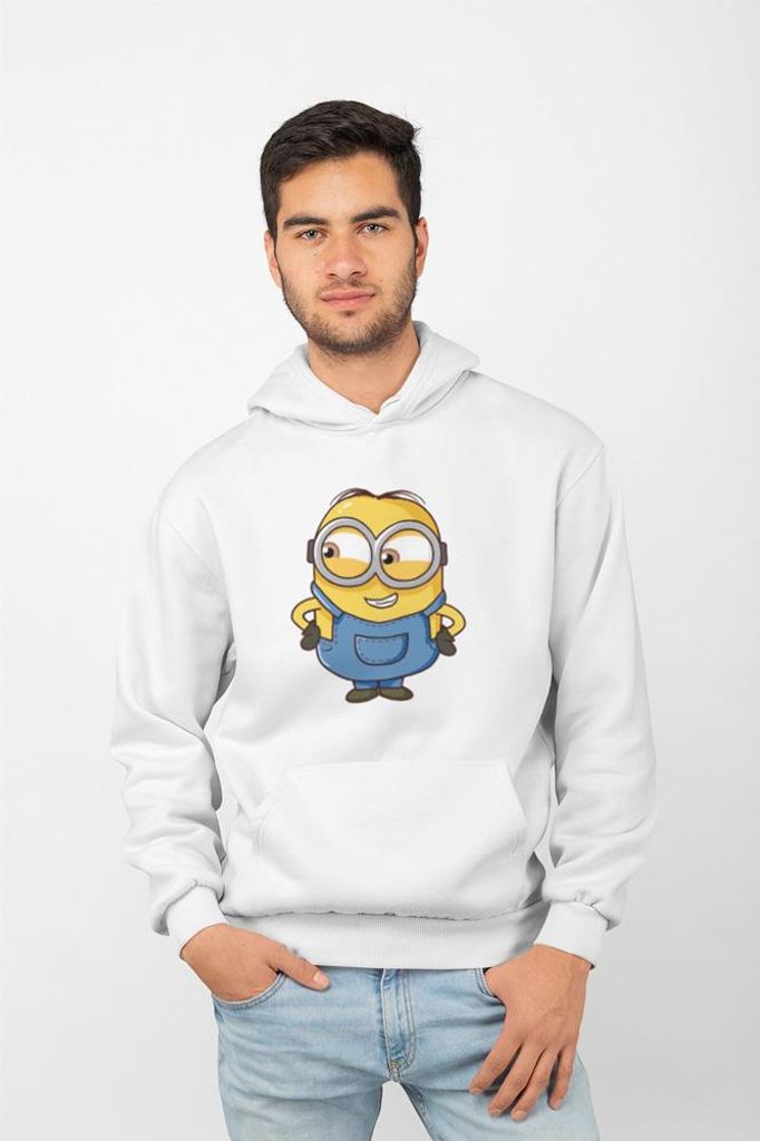 D&B Uni Hoodie EB00012 Minions Weiß-Größe M