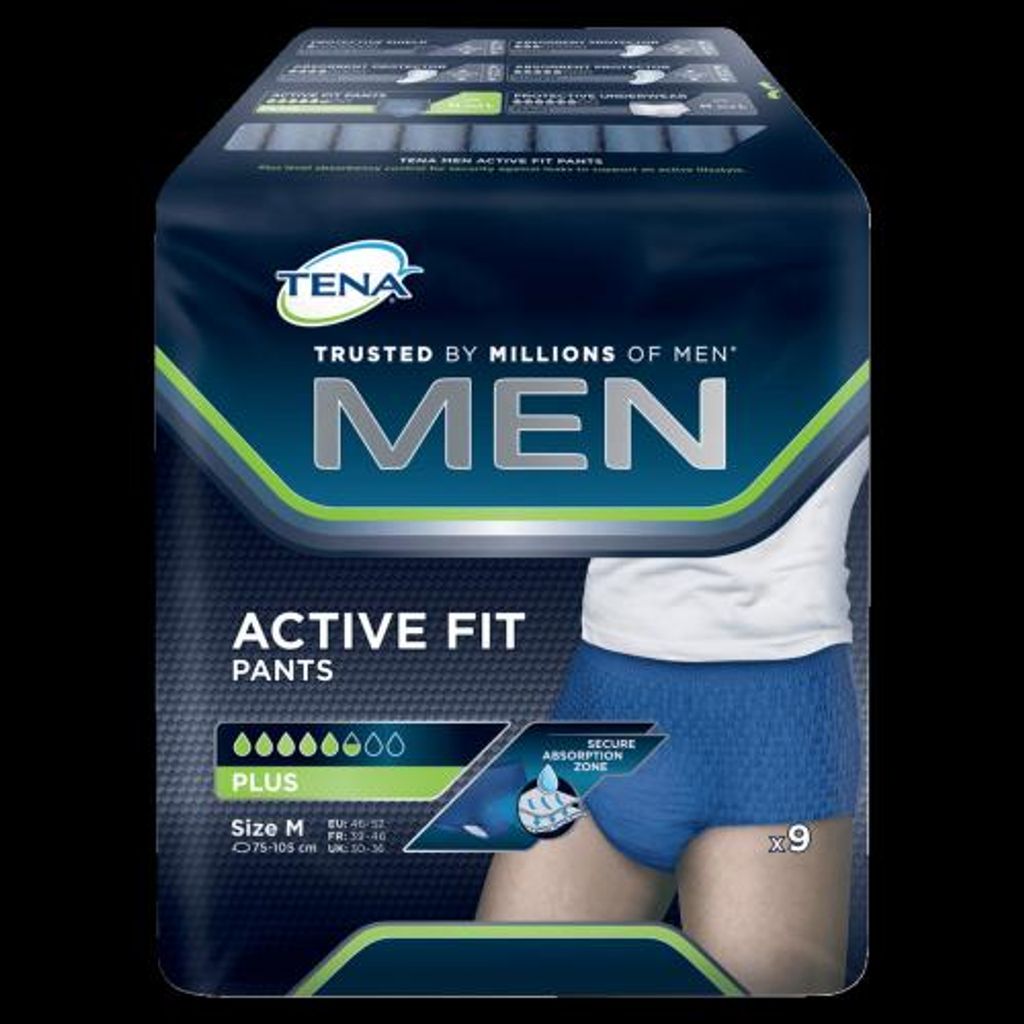 TENA Inkontinenzhosen MEN ACTIVE FIT PANTS PLUS Größe M für Immagine del prodotto 