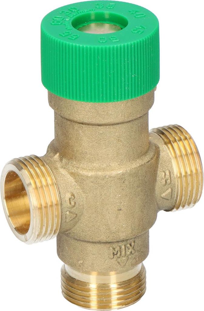 Brauchwasser-Thermostatventil, ohne Schrauben, Bereich 30-60 0C