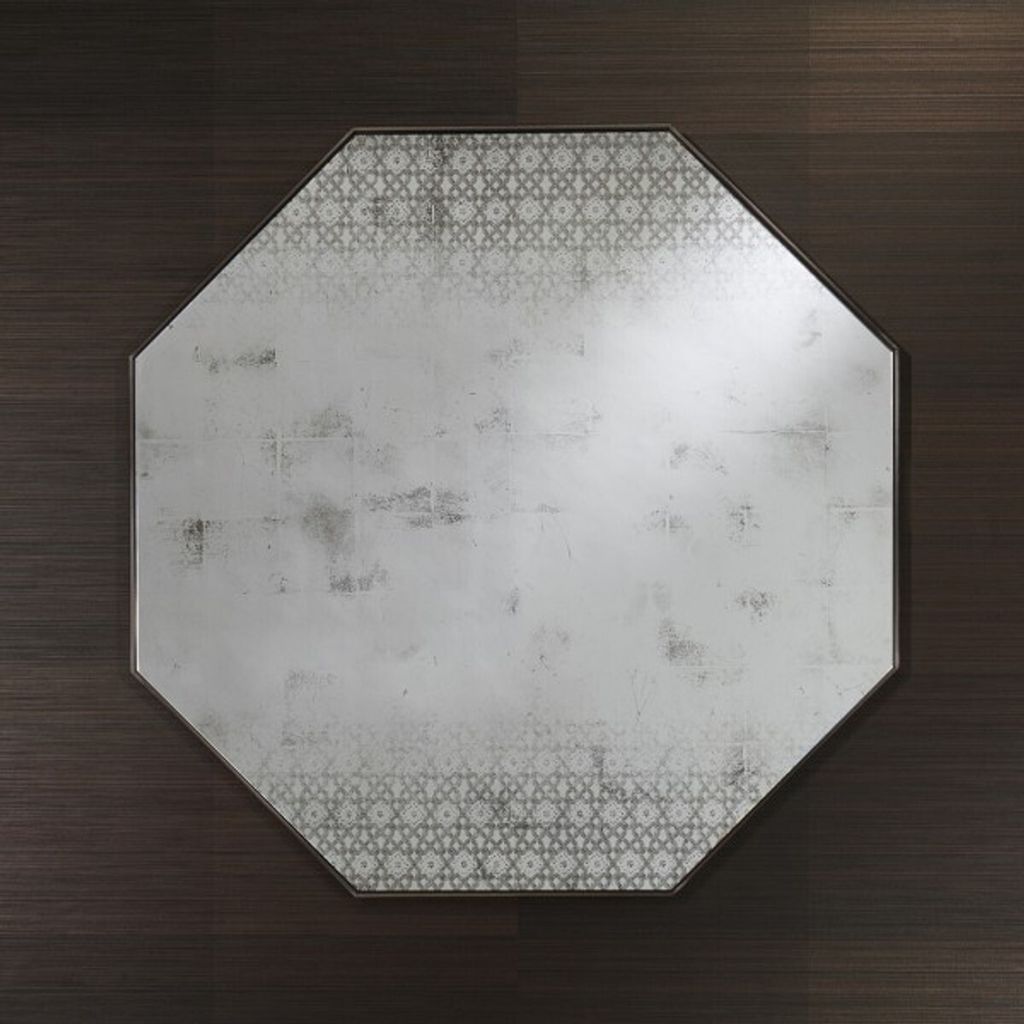 Casa Padrino Art Deco Vintage Wandspiegel Antik Stil Silber