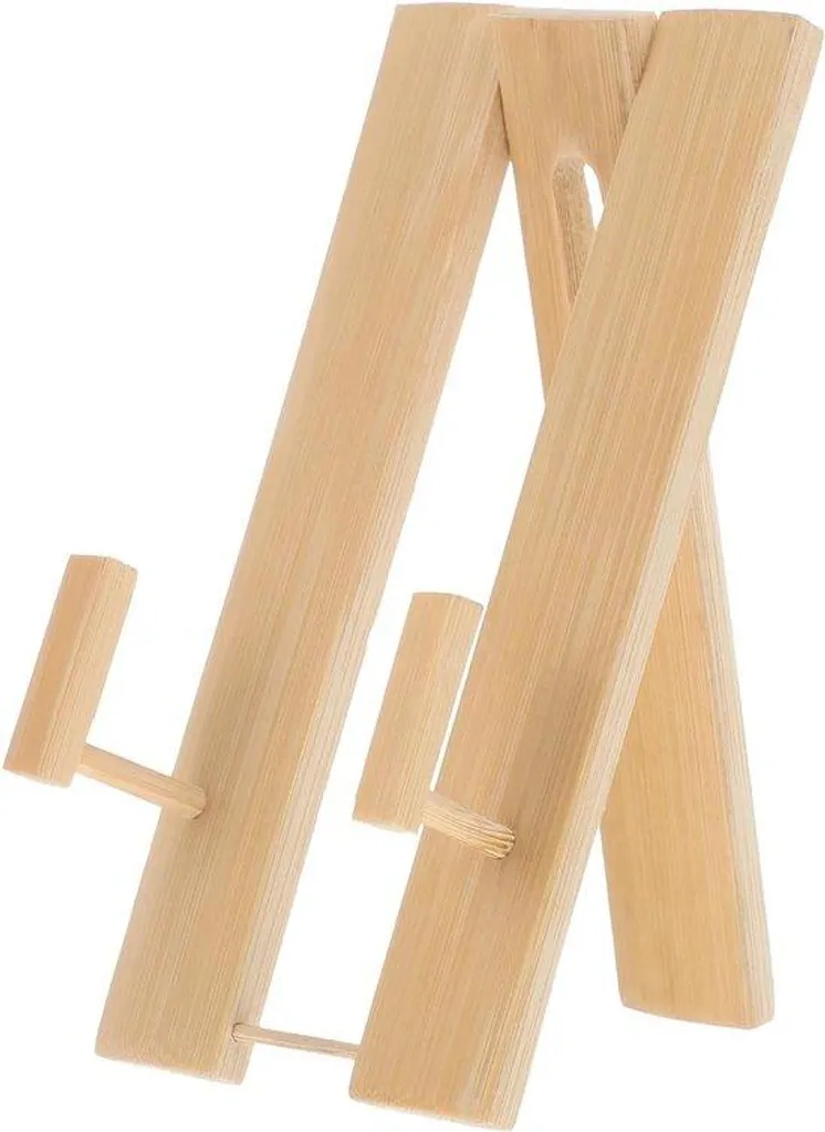 Présentoir bois pliable robuste pour éventails et accessoires asiatiques