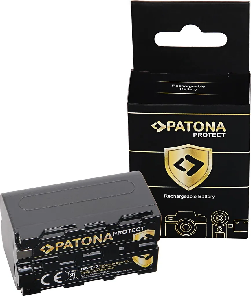 Batterie Rechargeable Sony NP-F550 F750 F930 série PROTECT Noire