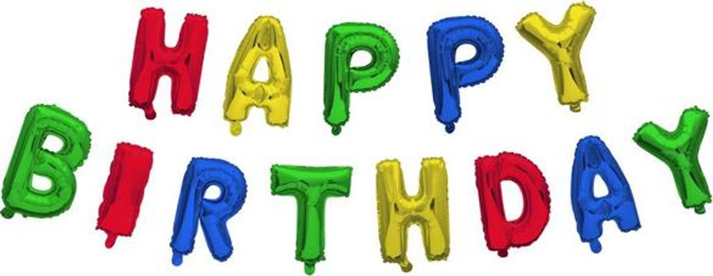 Folienballon - Girlande - Happy Birthday