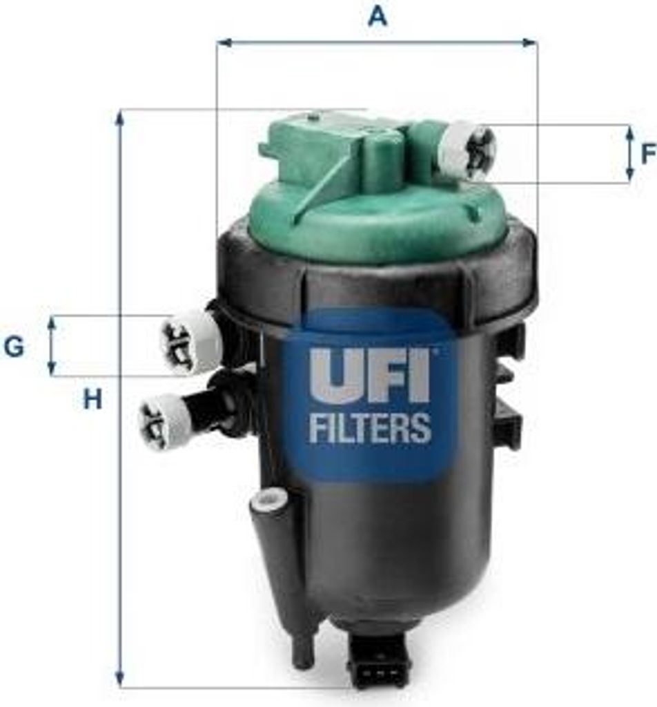 UFI 55.178.00 Kraftstofffilter OE 51773591 kompatibel mit Doblo