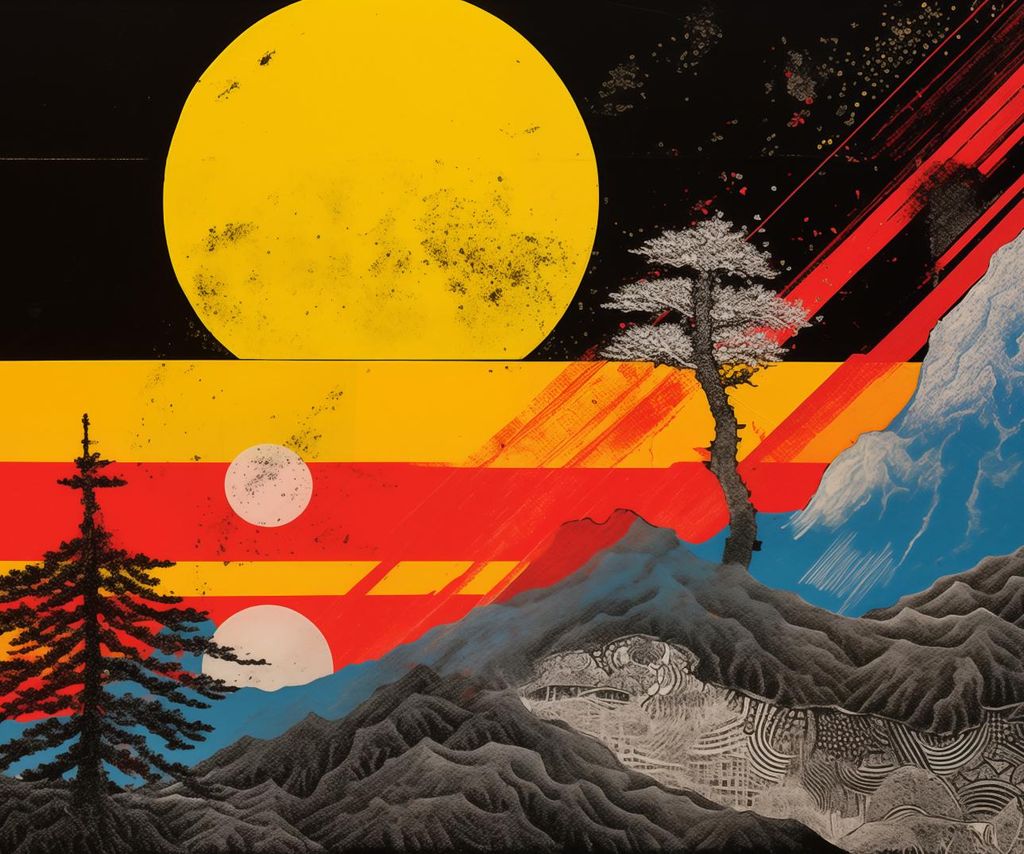 Plakat 60x50cm Bergverwandlung