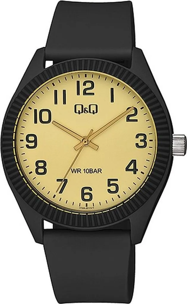 Montre Q&Q V12A-011VY avec Bracelet Souple et Cadran Haute Visibilité