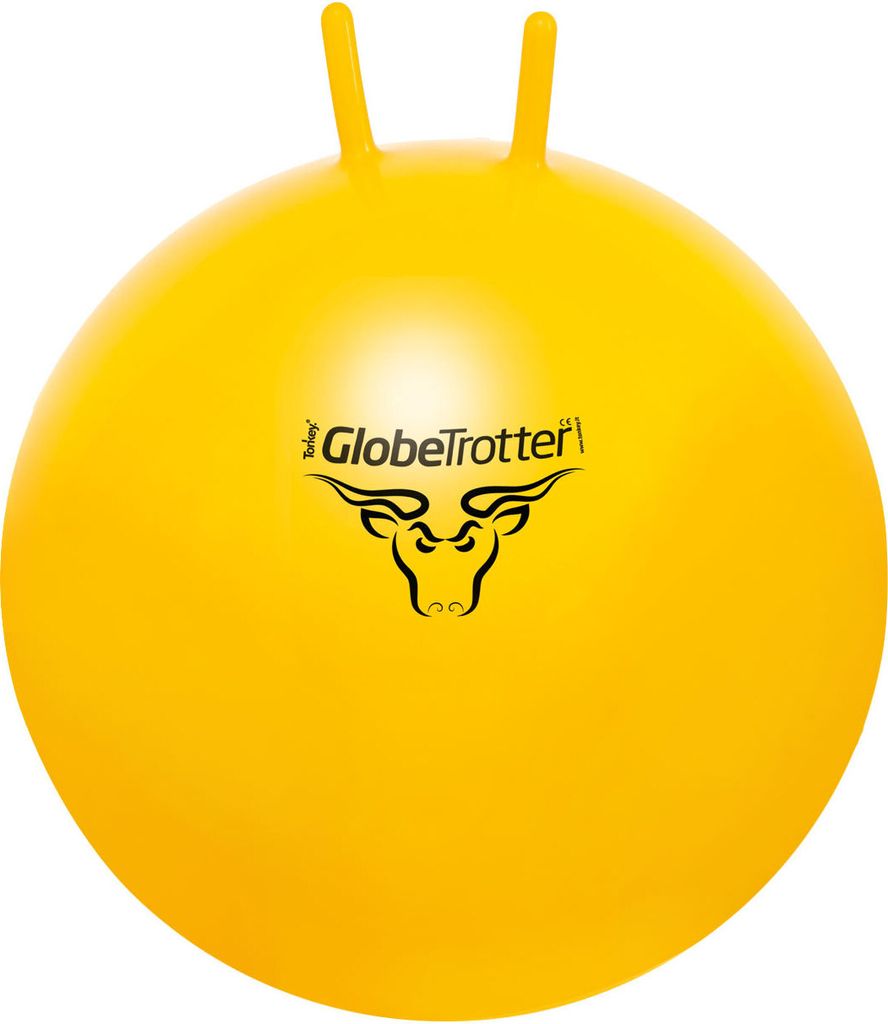Oryginalna piłka do skakania Pezzi® Globetrotter - żółta Zdjęcie produktu 