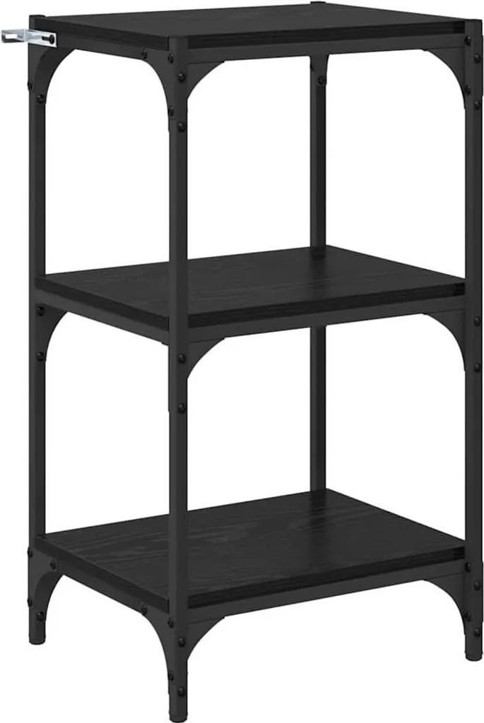SYFAX™ Armadio per Libri Rovere nero 40 x 33 x 70,5 cm