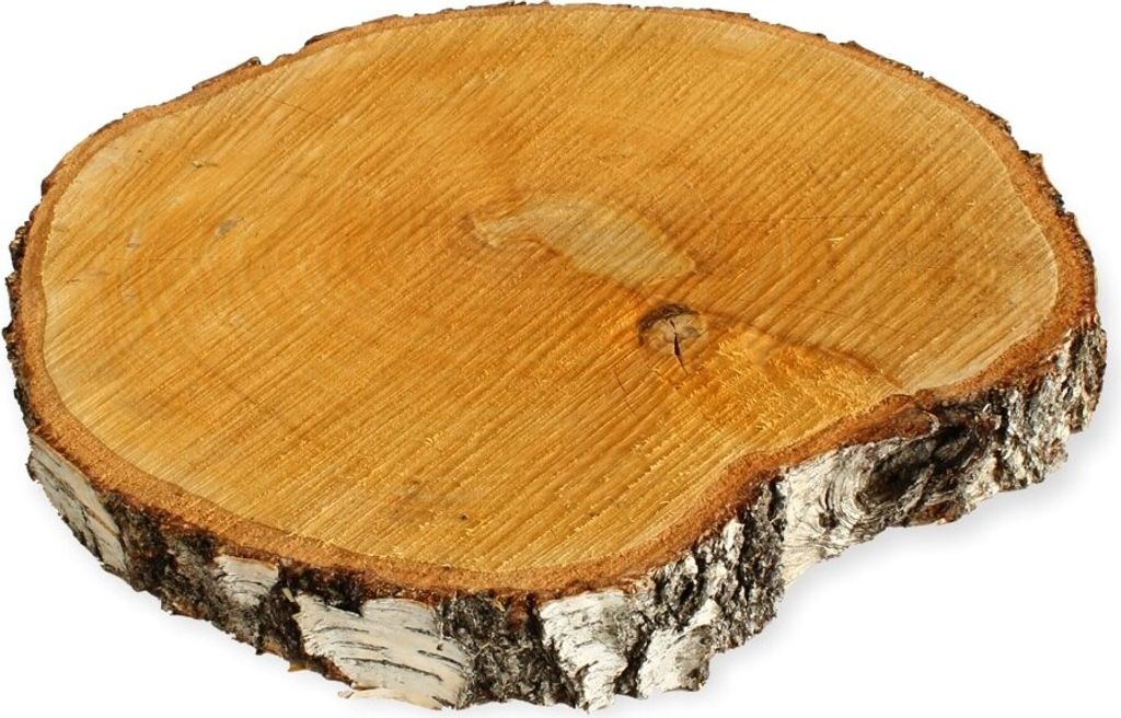 Rondelles d'arbre 1 pc. Bois de décoration Rondelle de bois Image du produit 