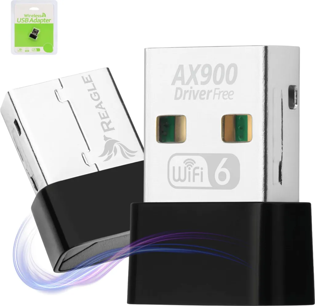 Mini Chiavetta WiFi 6 AX900 USB Nano | 5.8GHz WPA3 per Laptop