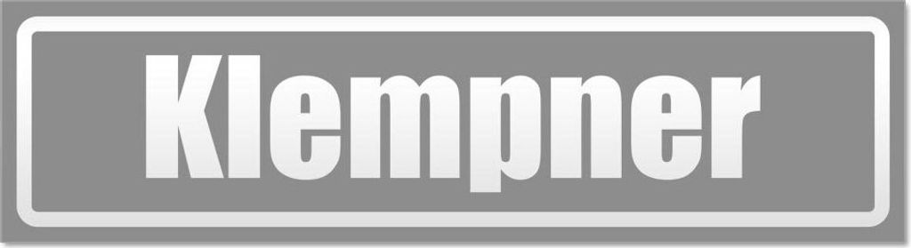 Kiwistar - Autoaufkleber - Grau - 45 x 12 cm - Klempner invertiert - Hinweis Aufkleber Sticker für Auto, Kfz, Fahrrad, PKW, LKW