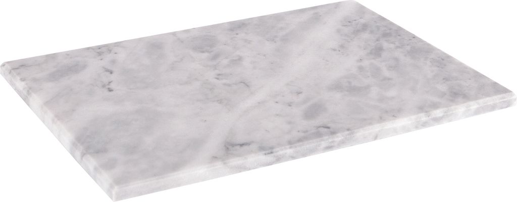 Argon Ta Rectangle Marmor Servierplatte - Rustikale Hausbar Küche Esstisch Gedeck - 30 x 20 cm - Grau