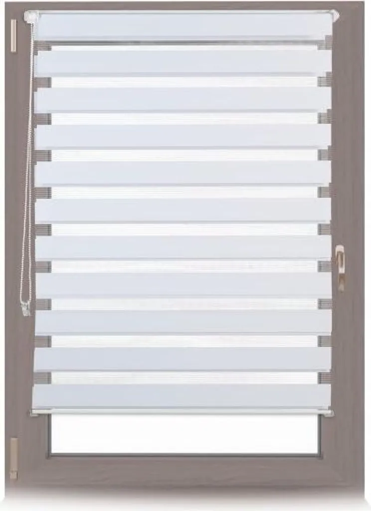 Store enrouleur double Klemmfix pour appartement locatif blanc sans vis