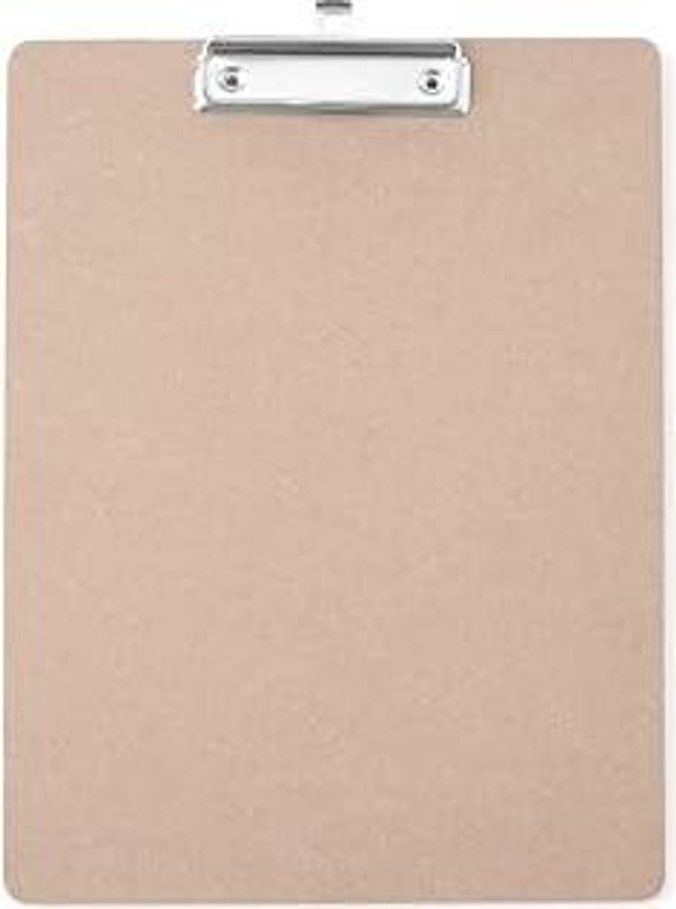 HENDI Klemmbrett, Clipboard, für Speisekarten oder Tageskarte, A4, mit Metallclip und Aufhängeose, 240x330mm, Holz